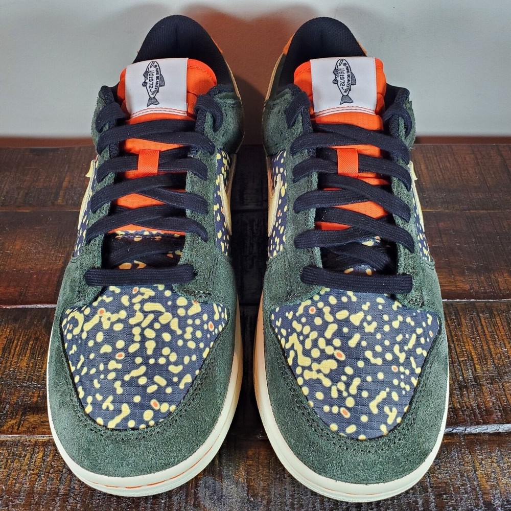 Nike Dunk Low Gone Fishing Rainbow Trout Shoes Mens 8.5, 10 FN7523-300 - Picture 3 of 13